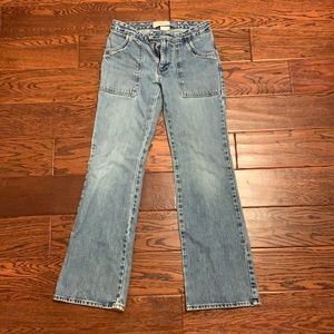 Size zero low rise jeans